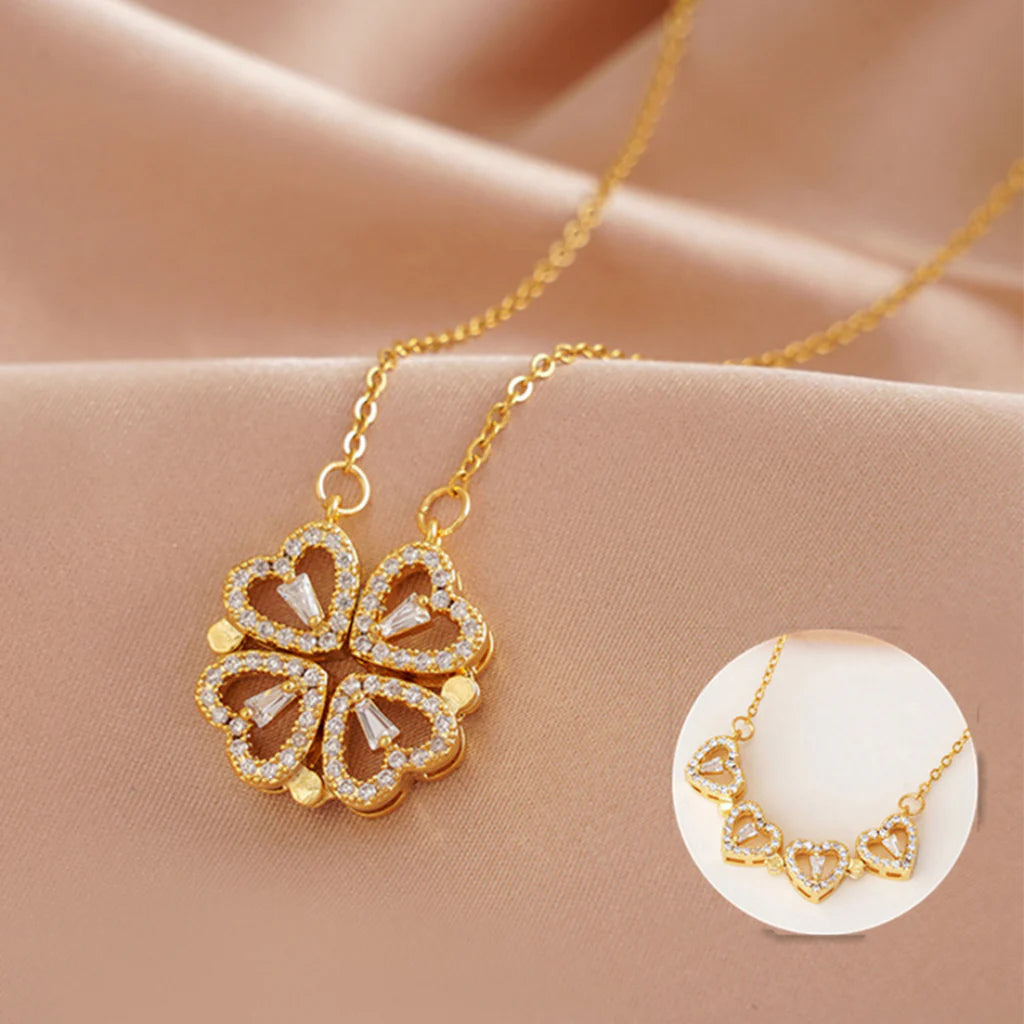Collar Trébol de Corazones